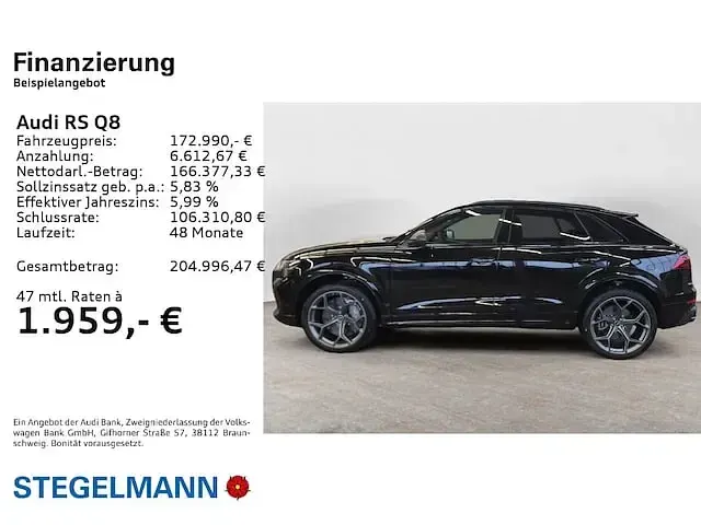 Gebraucht Audi RS Q8 Performance 640 PS (470 kW) 2026 Schwarz SUV