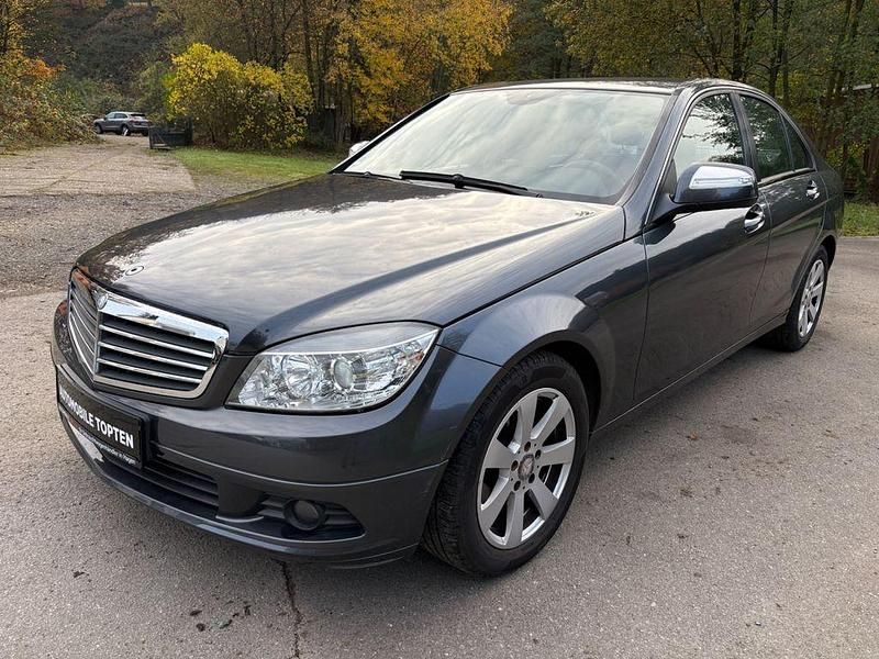 Grau Gebraucht 2008 Mercedes C180 Limousine | 5.299 € (Superpreis) - Bild 1/4