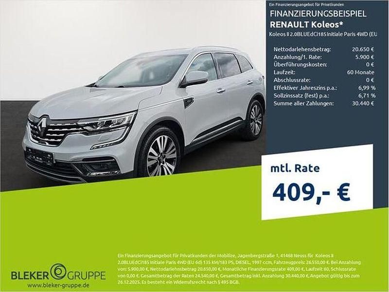 Qxd kyanitweiß Gebraucht 2021 Renault Koleos Initiale Paris SUV | 25.880 € (Fairer Preis) - Bild 1/3