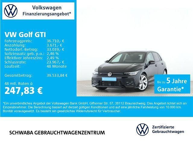 Grenadillschwarz metallic Gebraucht 2024 VW Golf VIII GTI Limousine | 36.710 € (Guter Preis) - Bild 1/4