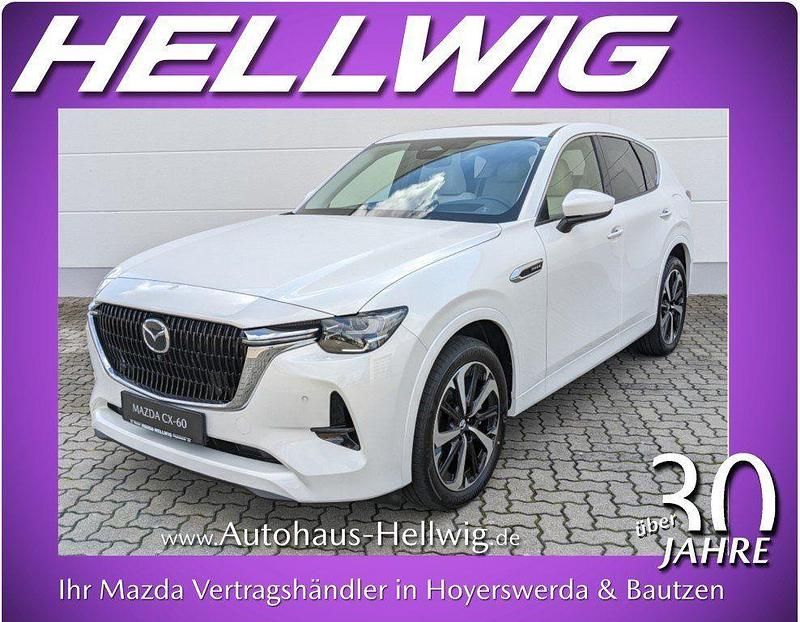 Rhodium white metallic (metallic) Gebraucht 2024 Mazda CX-60 Takumi-Line SUV | 39.580 € (Guter Preis) - Bild 1/4