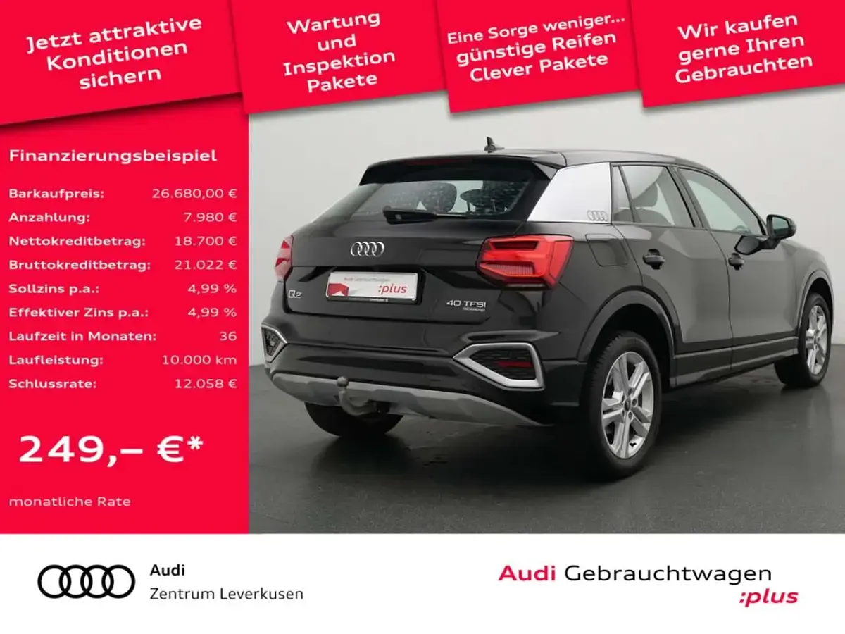 Gebraucht Audi Q2 Advanced 190 PS (139 kW) 2021 Schwarz SUV