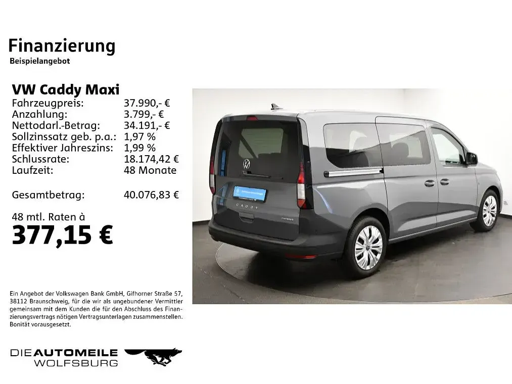 Gebraucht VW Caddy Maxi Basis 150 PS (110 kW) 2025 Grau Van / Kleinbus