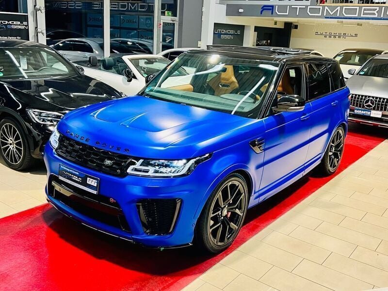 Blau Gebraucht 2022 Land Rover Range Rover Sport SVR SUV | 75.999 € (Guter Preis) - Bild 1/4