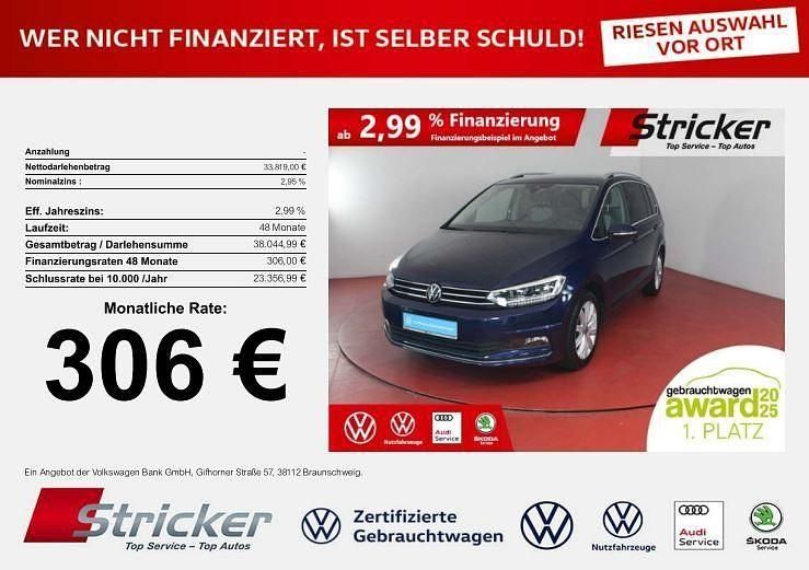 Atlantik blue metallic Gebraucht 2024 VW Touran Highline Van / Kleinbus | 33.819 € (Fairer Preis) - Bild 1/4
