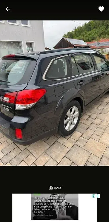 Käytetty Subaru Outback Active 150 HP (110 kW) 2013 Musta Farmari