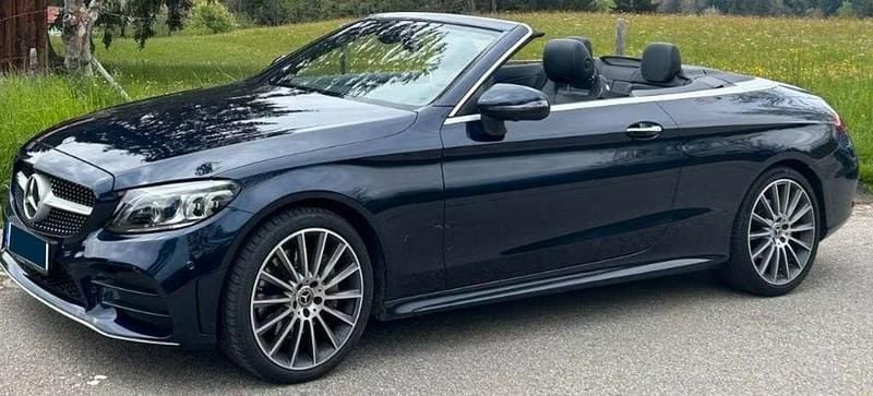 Blau Gebraucht 2019 Mercedes C400 Cabrio | 39.900 € (Fairer Preis) - Bild 1/4