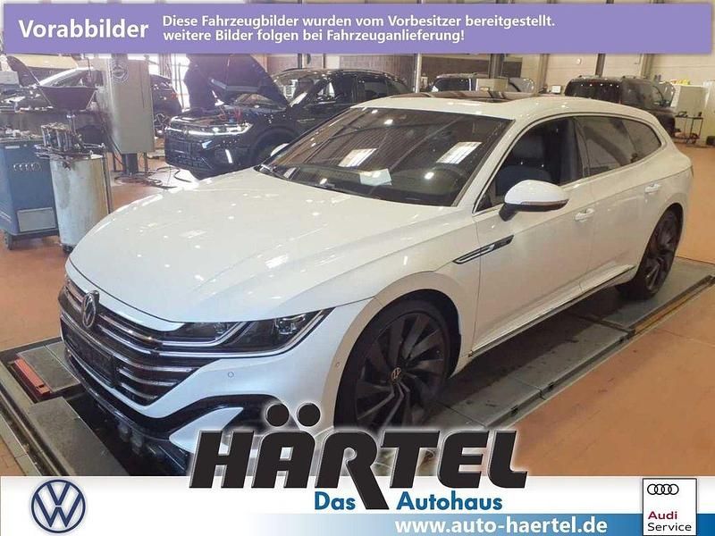 Gebraucht VW Arteon R-line 200 PS (147 kW) 2020 Oryxweiß perleffekt (white), pearl effect Kombi