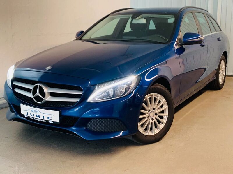 Blau Gebraucht 2015 Mercedes C220 Limousine | 15.700 € (Fairer Preis) - Bild 1/4