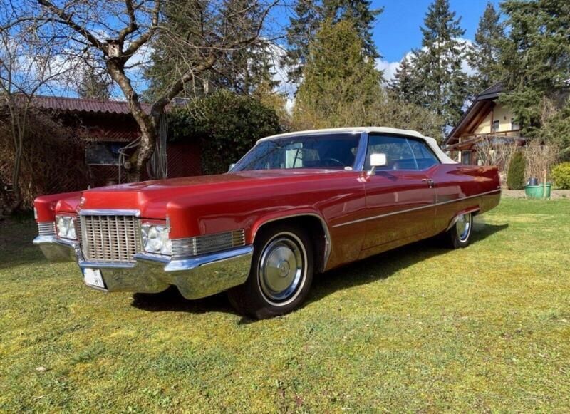 Rot Gebraucht 1970 Cadillac Deville Cabrio | 27.900 € - Bild 1/4