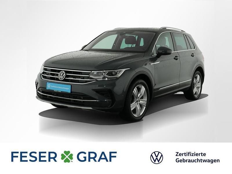 Delfingrau metallic Gebraucht 2021 VW Tiguan Elegance SUV | 29.997 € (Fairer Preis) - Bild 1/2