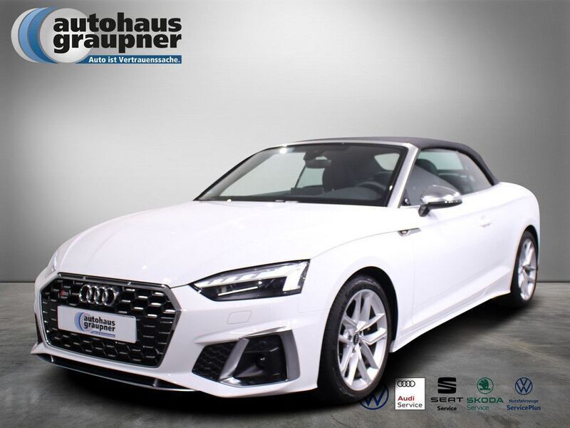 Weiss / arkonaweiss Gebraucht 2023 Audi S5 Cabriolet Design Cabrio | 53.454 € (Fairer Preis) - Bild 1/4