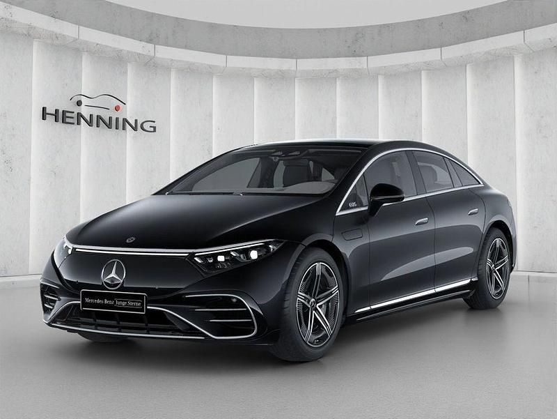Obsidianschwarz Gebraucht 2023 Mercedes EQS450+ AMG line Limousine | 69.880 € (Etwas zu teuer) - Bild 1/4
