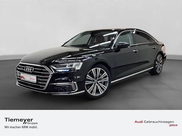 Mythosschwarz metallic Gebraucht 2021 Audi A8L Ambiente Limousine | 47.980 € (Superpreis) - Bild 1/4