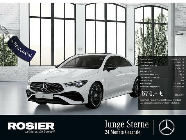Weiß Gebraucht 2024 Mercedes CLA220 Advanced Plus Limousine | 44.890 € - Bild 1/2