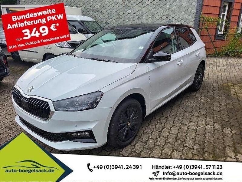 Moonweiß metallic / dach schw Gebraucht 2024 Skoda Fabia Selection Kleinwagen | 23.445 € (Fairer Preis) - Bild 1/4