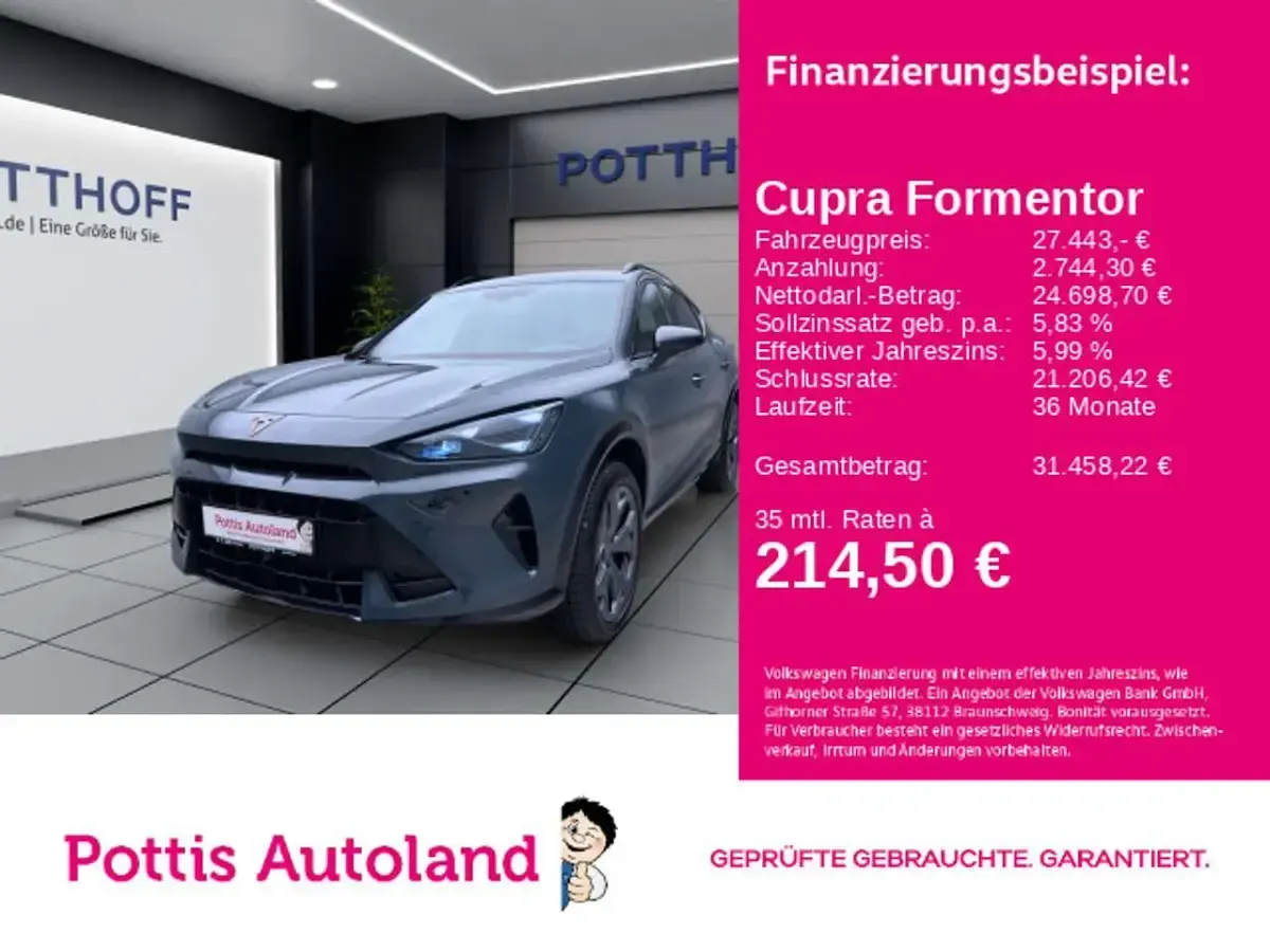 Gebraucht Cupra Formentor 150 PS (110 kW) 2025 SUV