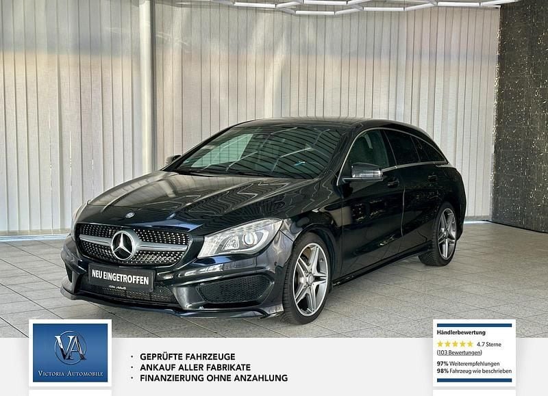 Schwarz Gebraucht 2015 Mercedes CLA200 AMG line Kombi | 14.990 € (Fairer Preis) - Bild 1/4
