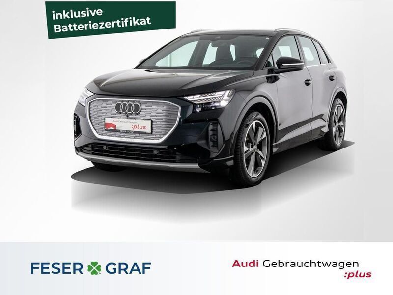 Mythosschwarz metallic Gebraucht 2023 Audi Q4 e-tron Ambiente SUV | 34.989 € (Fairer Preis) - Bild 1/4