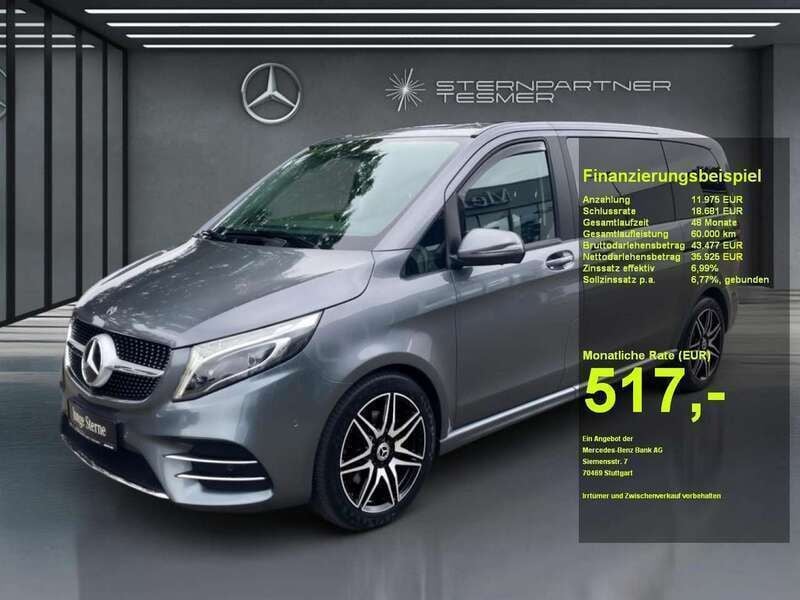 Selenitgrau metallic Gebraucht 2020 Mercedes V300 Avantgarde Van / Kleinbus | 47.900 € (Superpreis) - Bild 1/2