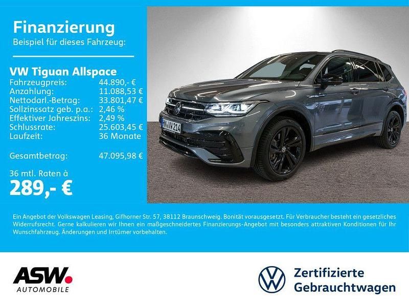 Platinum grey metallic Gebraucht 2023 VW Tiguan Allspace R-line SUV | 44.890 € (Teuer) - Bild 1/4