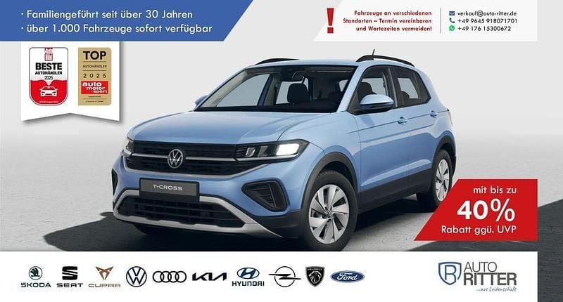 Blau Neu 2025 VW T-Cross SUV | 25.490 € (Guter Preis) - Bild 1/4