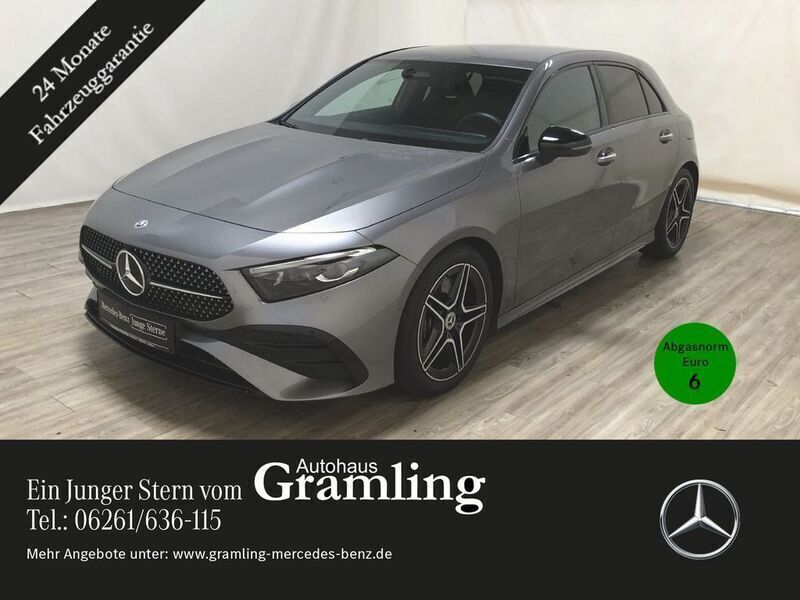 Mountaingrau (metallic) Gebraucht 2024 Mercedes A250 AMG Limousine | 38.849 € (Fairer Preis) - Bild 1/4