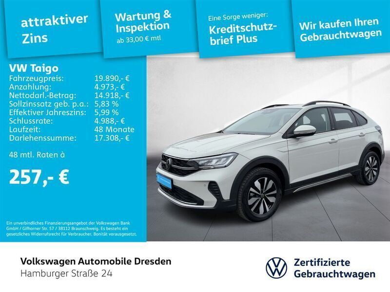 Ascotgrau Gebraucht 2024 VW Taigo Life SUV | 19.890 € (Superpreis) - Bild 1/3