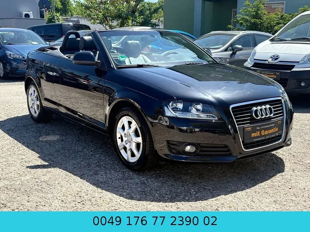 Brugt Audi A3 Cabriolet Attraction 160 HK (117 kW) 2009 Sort Cabriolet