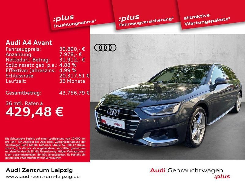 Manhattangrau metallic Gebraucht 2024 Audi A4 Advanced Plus Kombi | 39.890 € - Bild 1/3