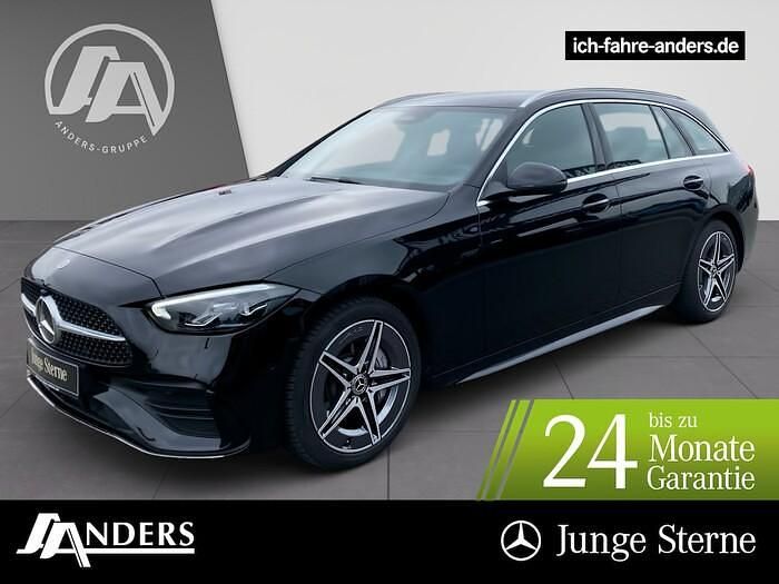 Schwarz Gebraucht 2024 Mercedes C220 AMG Limousine | 39.394 € (Guter Preis) - Bild 1/3