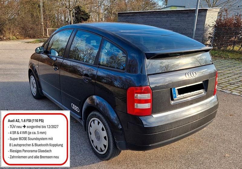 Schwarz Gebraucht 2004 Audi A2 Kleinwagen | 2.800 € (Fairer Preis) - Bild 1/4