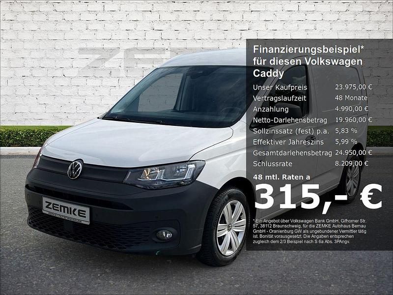 Weiss Gebraucht 2021 VW Caddy Van / Kleinbus | 23.974 € (Superpreis) - Bild 1/4