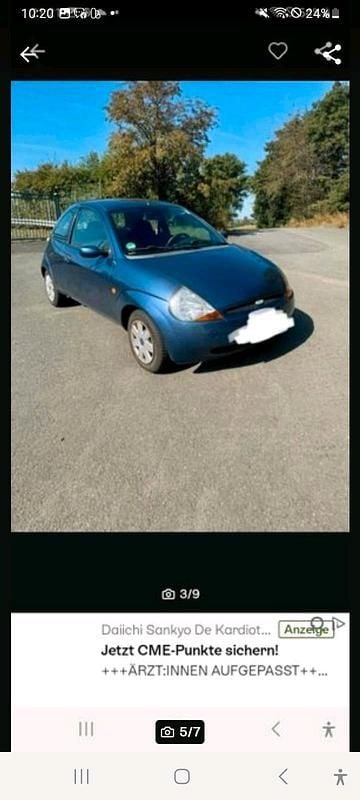Gebraucht Ford Ka 60 PS (44 kW) 2006 Blau Kleinwagen