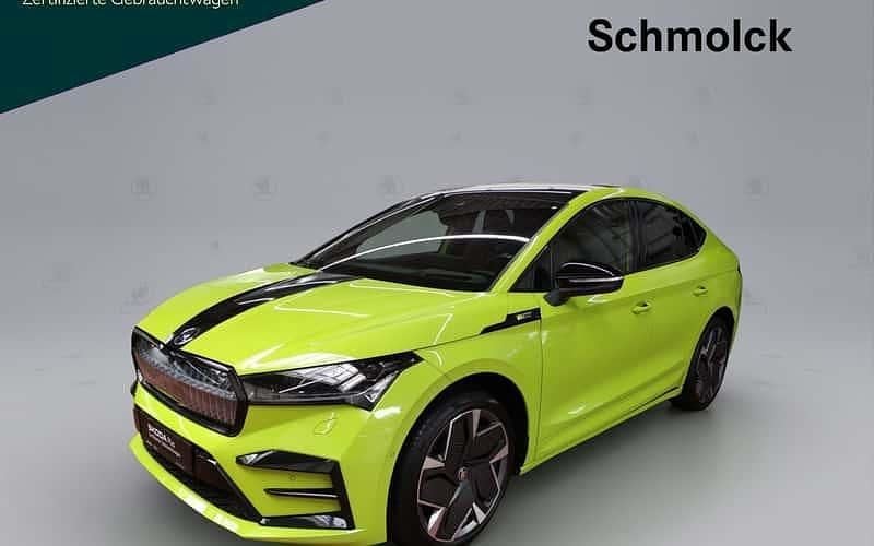 Grün Gebraucht 2022 Skoda Enyaq iV RS SUV | 36.490 € (Guter Preis) - Bild 1/4