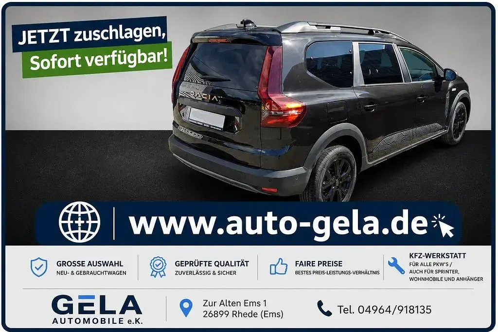 Neu Dacia Jogger Extreme 101 PS (74 kW) 2025 Schwarz Van / Kleinbus