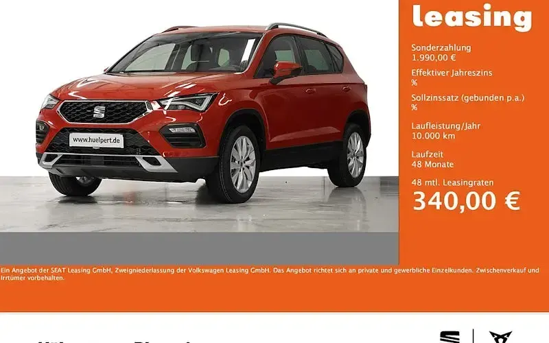 Nowe Seat Ateca 150 KM (110 kW) 2026 Czerwony SUV