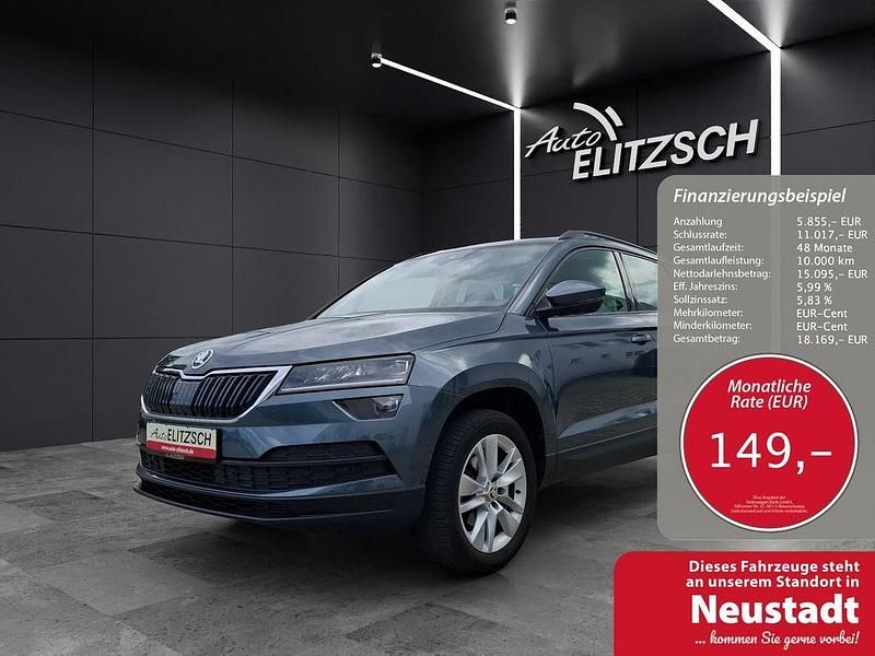Quarzgrau metallic Gebraucht 2020 Skoda Karoq Ambition SUV | 20.950 € (Fairer Preis) - Bild 1/4