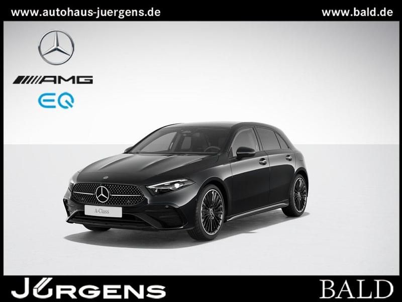 Schwarz kosmosschwarz metallic Gebraucht 2024 Mercedes A250 AMG Limousine | 38.840 € (Teuer) - Bild 1/3