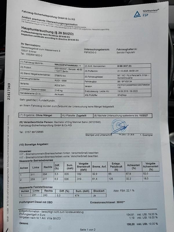 Gebraucht Audi A4 190 PS (139 kW) 2016 Schwarz Kombi