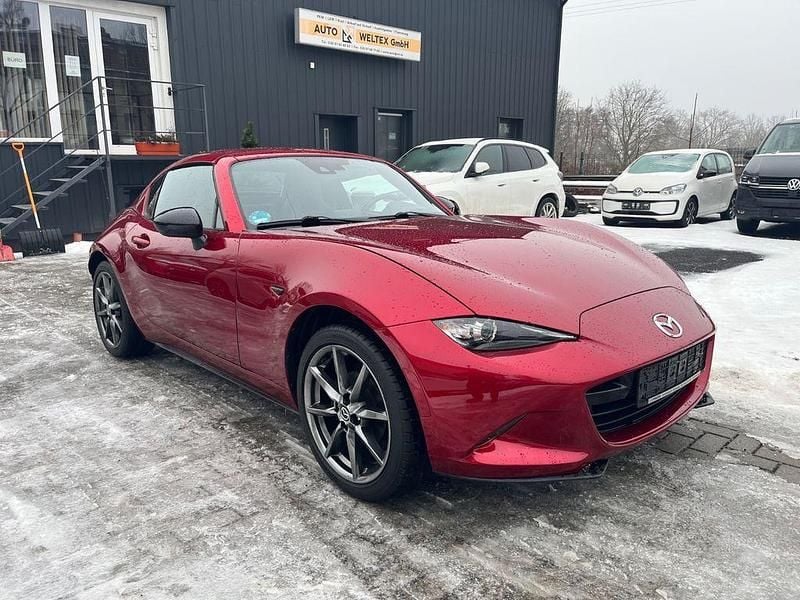 Rot Gebraucht 2021 Mazda MX5 Ad'Vantage Cabrio | 24.990 € (Teuer) - Bild 1/4
