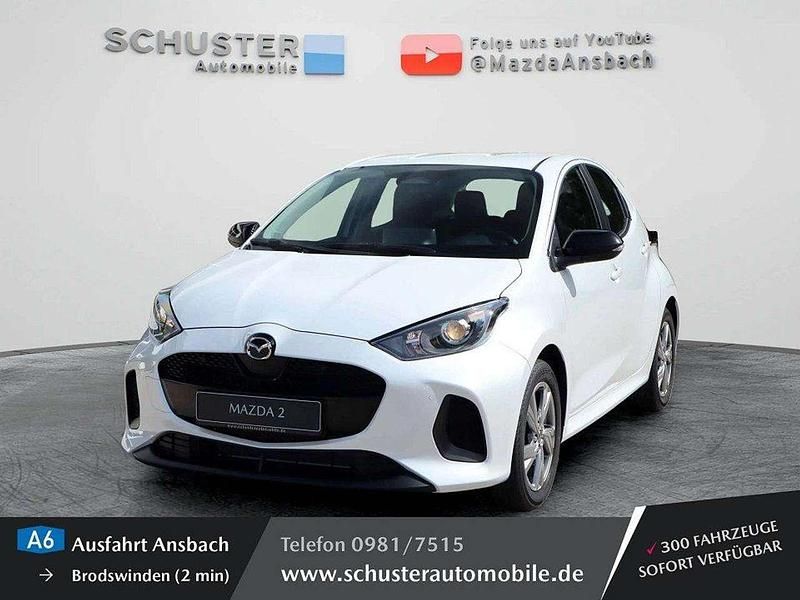 Northern white pearl (metallic) Gebraucht 2025 Mazda 2 Exclusive-Line Kleinwagen | 23.950 € (Fairer Preis) - Bild 1/4