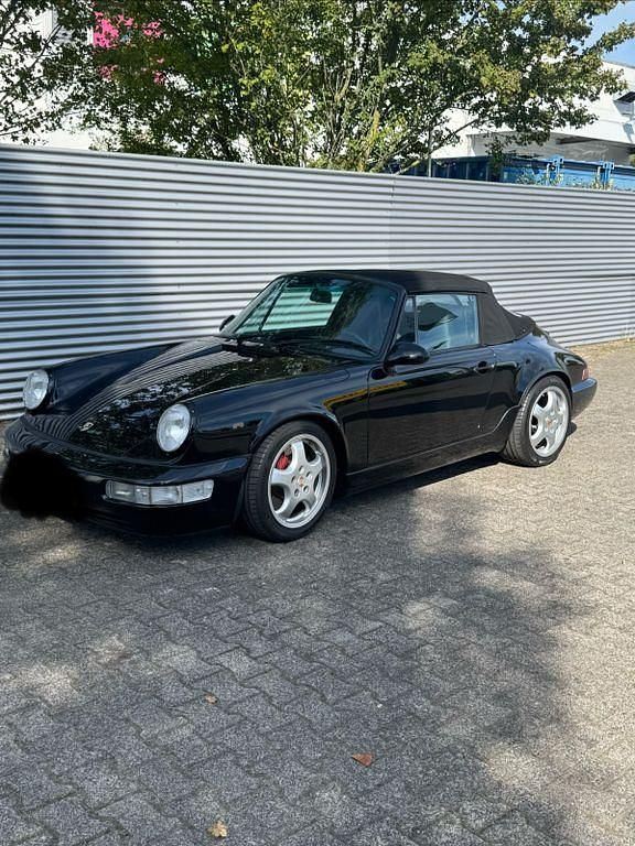 Schwarz Gebraucht 1991 Porsche 911 Carrera Cabriolet Cabrio | 80.000 € - Bild 1/4