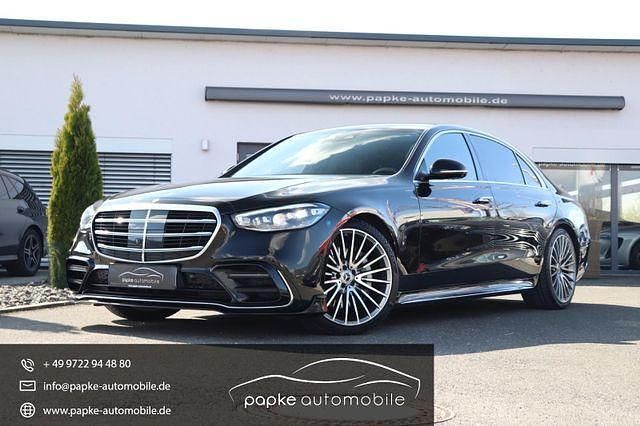 Schwarz Gebraucht 2022 Mercedes S400 AMG line Limousine | 91.895 € (Teuer) - Bild 1/4