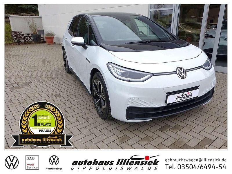 Weiß Gebraucht 2020 VW ID.3 Pro Performance Kleinwagen | 19.980 € (Guter Preis) - Bild 1/4