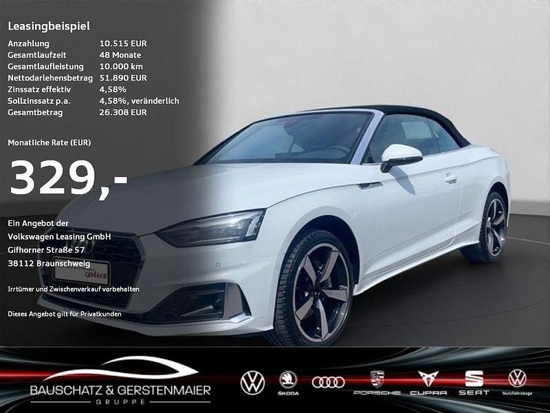 Weiss Gebraucht 2024 Audi A5 Cabriolet Advanced Plus Cabrio | 51.890 € (Fairer Preis) - Bild 1/4