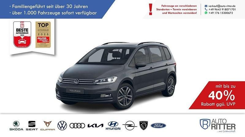 Neu VW Touran 150 PS (110 kW) 2025 Delfingrau metallic /grau Van / Kleinbus