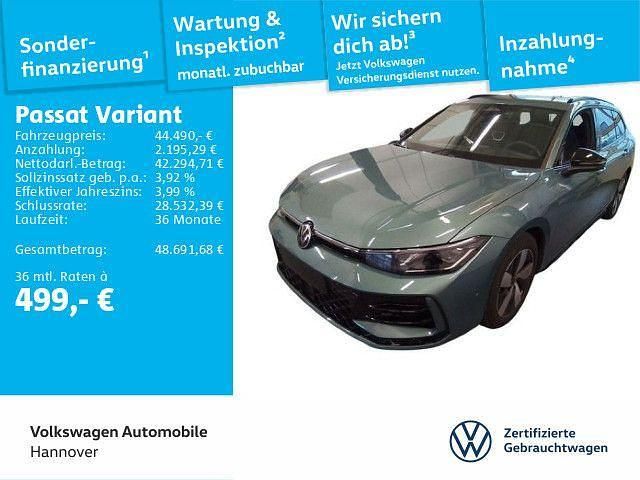 Maripositgrün metallic Gebraucht 2024 VW Passat R-line Kombi | 44.490 € (Teuer) - Bild 1/3
