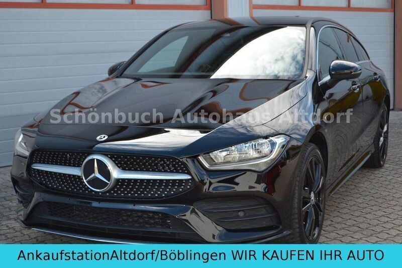 Nachtschwarz Gebraucht 2021 Mercedes CLA250e Shooting Brake AMG Kombi | 24.490 € (Superpreis) - Bild 1/4
