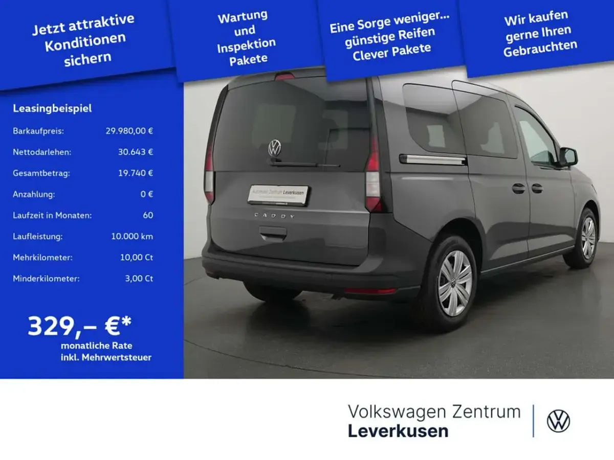 Neu VW Caddy 116 PS (85 kW) 2026 Grau Van / Kleinbus